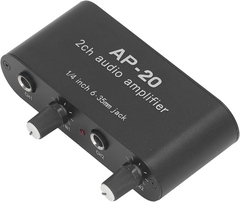 Dual Channel Microphone Preamplifier 0 20dB Gain Aluminum Alloy Balanced Single Ended Input - Image 1